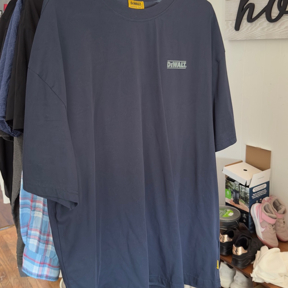 Men's Dewalt Navy Coolmax Blue T-Shirt